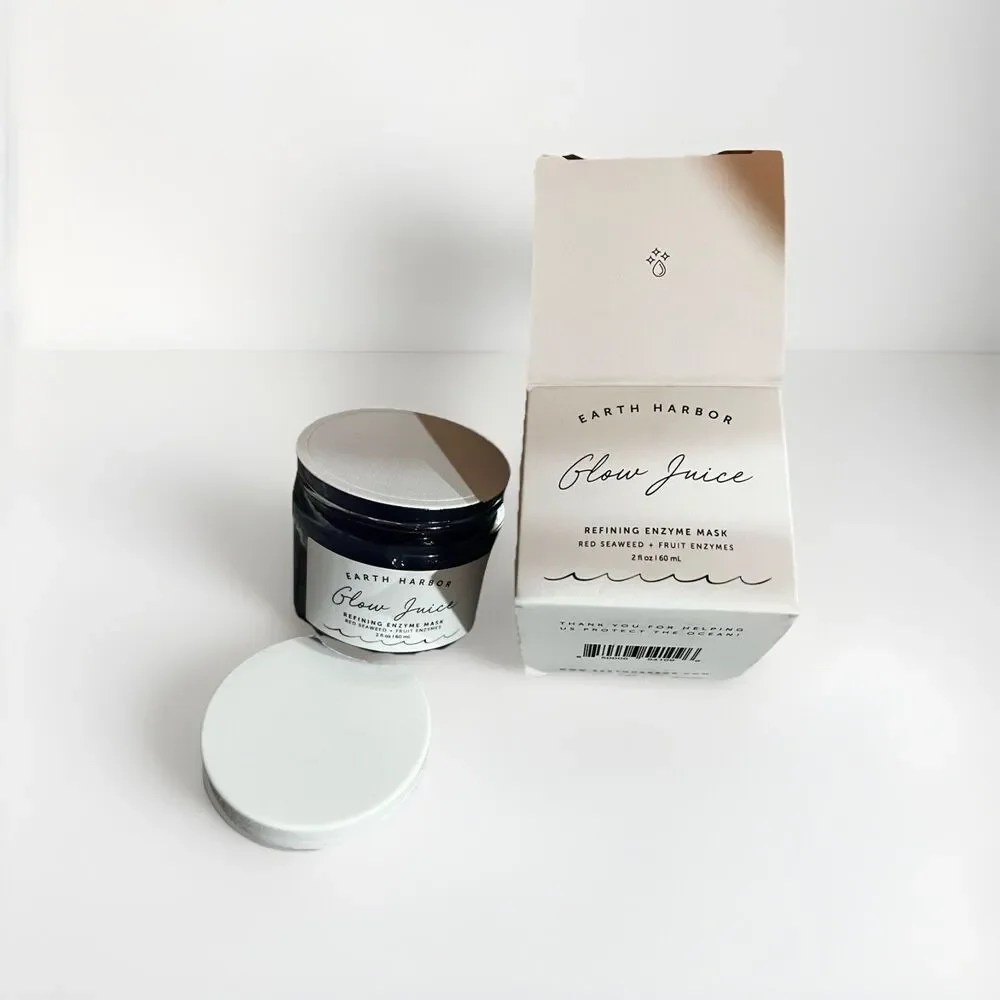Earth Harbor Glow Juice Refining Enzyme Mask 2oz 60mL Full Size - NIB‎ MSRP $40
